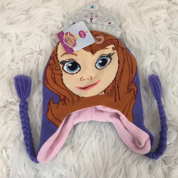 Disney Sofia The First Girl's Beanie Winter Hat - Picture 1 of 5